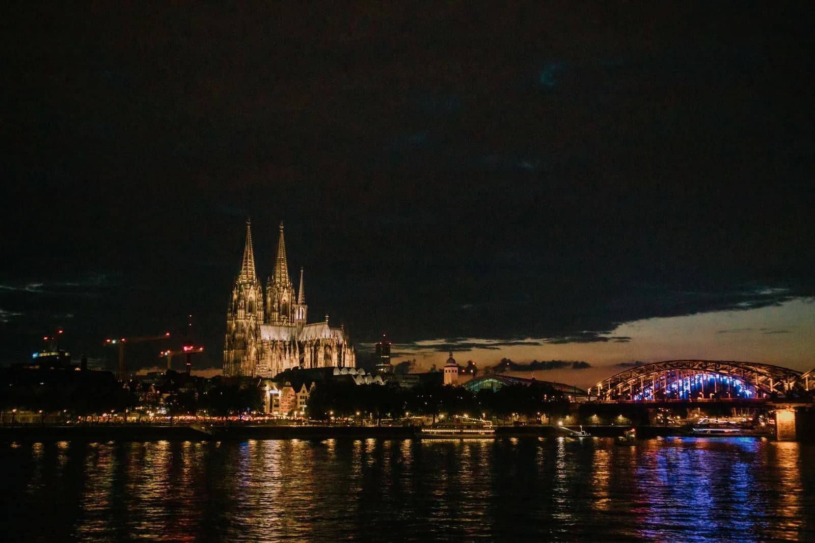 La cathédrale de Cologne et le pont Hohenzollern