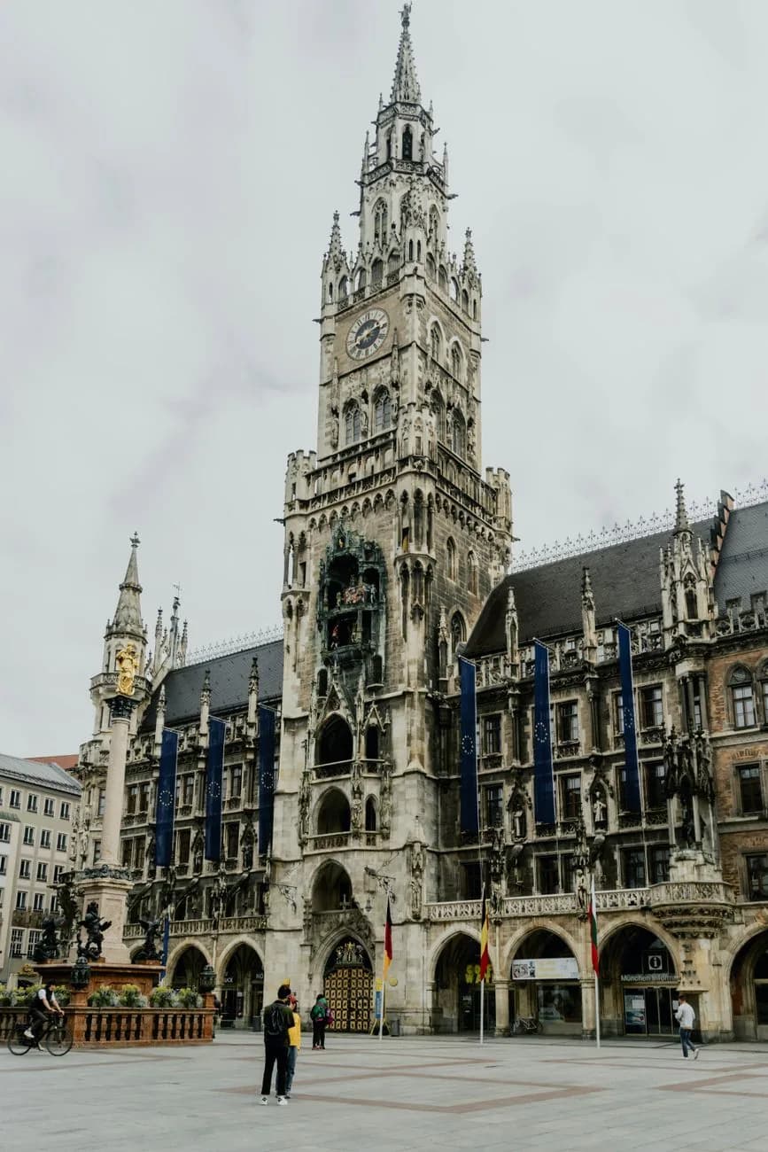 Le Neues Rathaus de Marienplatz à Munich