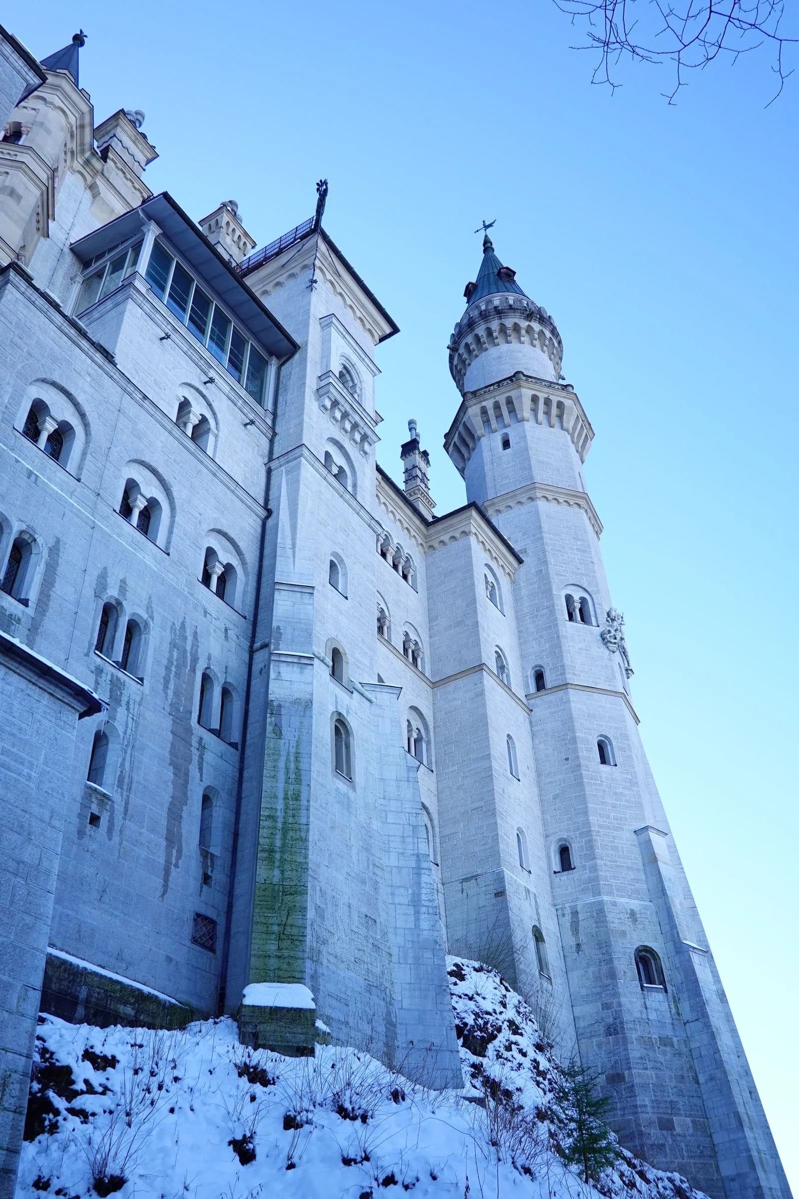 Château de Neuschwanstein en hiver sous la neige